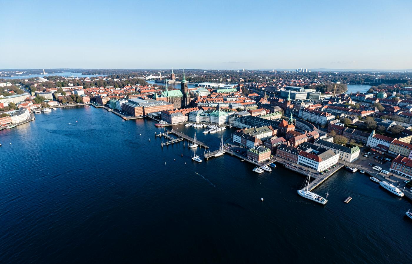 Evening traffic on a Stockholm street